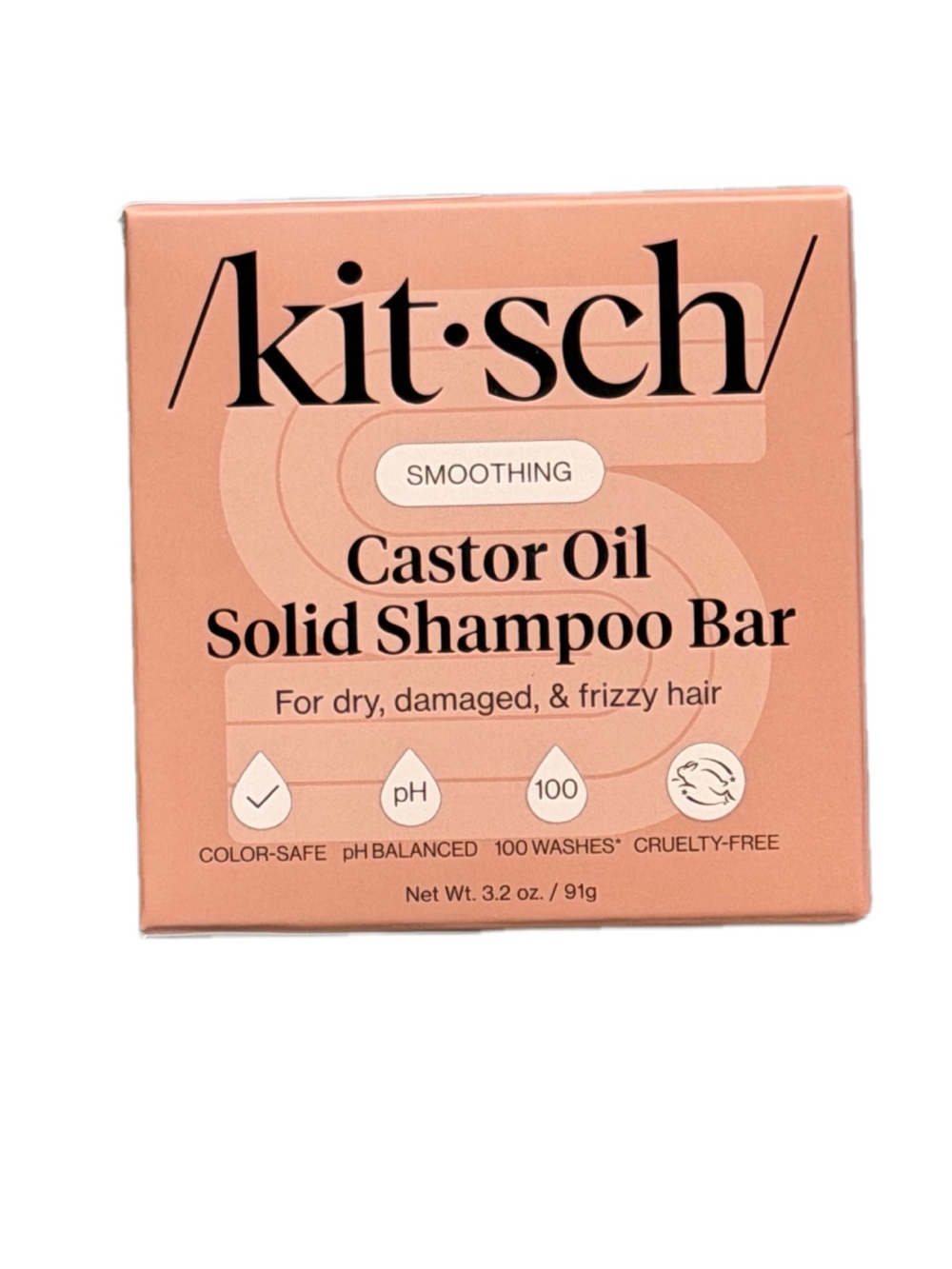 Kitsch Castor Oil Solid Shampoo Bar -store fresh